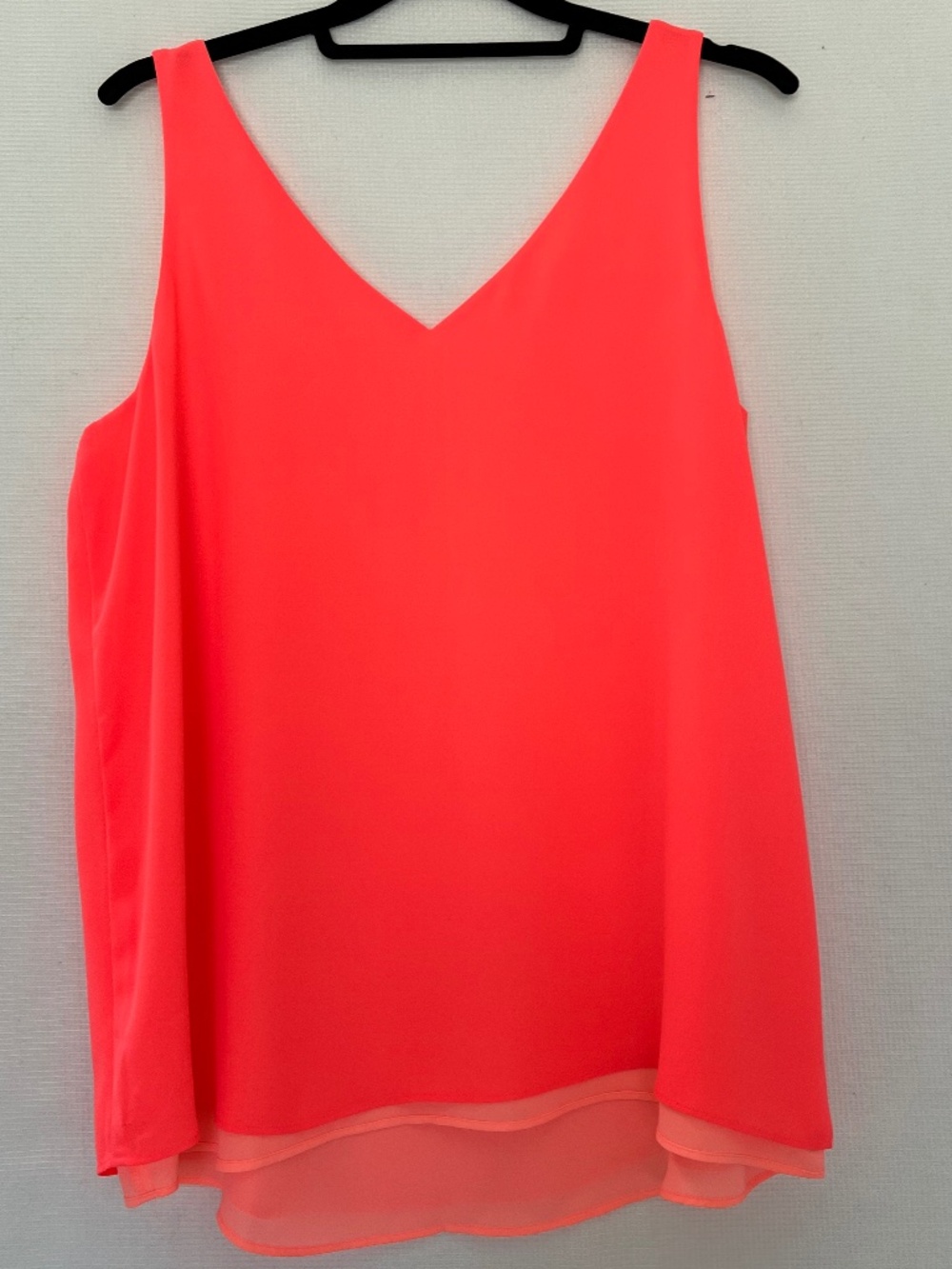 Lilly Pulitzer Florin Reversible Sleeveless V-Neck Tank Top Coral Pink M